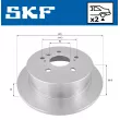 Jeu de 2 disques de frein arrière SKF VKBD 90513 S2 - Visuel 2