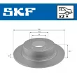 Jeu de 2 disques de frein arrière SKF VKBD 90589 S2 - Visuel 2