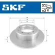 Jeu de 2 disques de frein arrière SKF VKBD 90642 S2 - Visuel 2