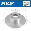 Jeu de 2 disques de frein arrière SKF VKBD 90654 S1 - Visuel 2