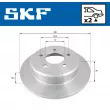 Jeu de 2 disques de frein arrière SKF VKBD 90666 S2 - Visuel 2
