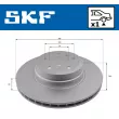 Jeu de 2 disques de frein arrière SKF VKBD 90715 V1 - Visuel 2