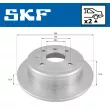 Jeu de 2 disques de frein arrière SKF VKBD 90758 S2 - Visuel 2