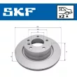 Jeu de 2 disques de frein arrière SKF VKBD 90780 V2 - Visuel 2