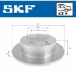 Jeu de 2 disques de frein arrière SKF VKBD 90868 S2 - Visuel 2