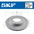 Jeu de 2 disques de frein arrière SKF VKBD 90888 V1 - Visuel 2