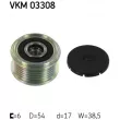 Poulie roue libre, alternateur SKF VKM 03308 - Visuel 1