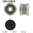 Poulie roue libre, alternateur SKF VKM 03826 - Visuel 1