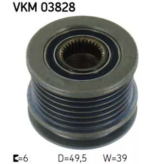 Poulie roue libre, alternateur SKF