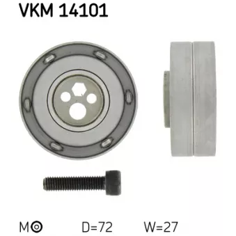 Poulie-tendeur, courroie crantée SKF VKM 14101