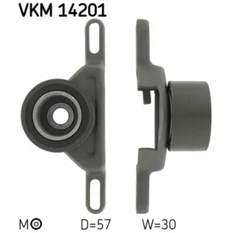 Poulie-tendeur, courroie crantée SKF VKM 14201
