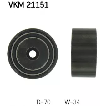 Poulie renvoi/transmission, courroie de distribution SKF VKM 21151