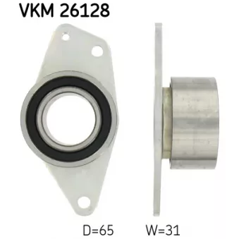 Poulie renvoi/transmission, courroie de distribution SKF