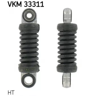 Amortisseur de vibrations, courroie trapézoïdale à nervures SKF VKM 33311