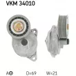 Poulie-tendeur, courroie trapézoïdale à nervures SKF VKM 34010 - Visuel 1