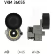 Poulie-tendeur, courroie trapézoïdale à nervures SKF VKM 36055 - Visuel 1