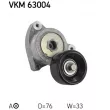 Poulie-tendeur, courroie trapézoïdale à nervures SKF VKM 63004 - Visuel 1