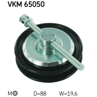 Poulie-tendeur, courroie trapézoïdale SKF VKM 65050