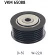 Poulie renvoi/transmission, courroie trapézoïdale à nervures SKF VKM 65088 - Visuel 1