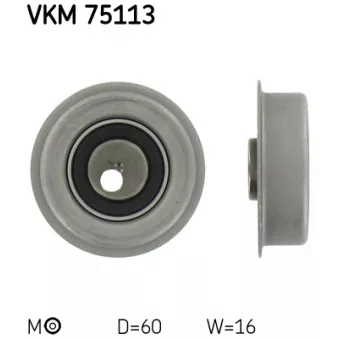 Poulie-tendeur, courroie crantée SKF VKM 75113