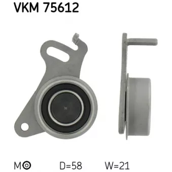 Poulie-tendeur, courroie crantée SKF VKM 75612