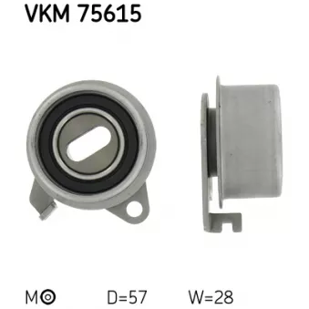 Poulie-tendeur, courroie crantée SKF VKM 75615