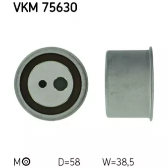 Poulie-tendeur, courroie crantée SKF VKM 75630