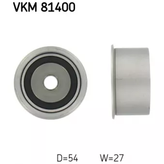 Poulie renvoi/transmission, courroie de distribution SKF VKM 81400