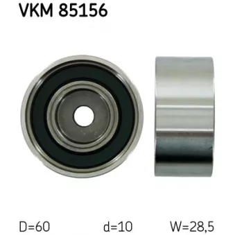Poulie renvoi/transmission, courroie de distribution SKF VKM 85156