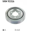 Poulie, vilebrequin SKF VKM 93316 - Visuel 1