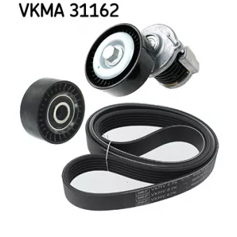 Jeu de courroies trapézoïdales à nervures SKF VKMA 31162