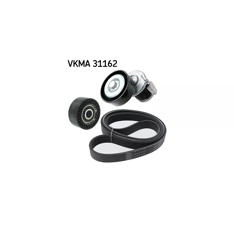 Jeu de courroies trapézoïdales à nervures SKF VKMA 31162