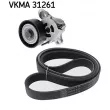 Jeu de courroies trapézoïdales à nervures SKF VKMA 31261 - Visuel 1
