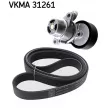 Jeu de courroies trapézoïdales à nervures SKF VKMA 31261 - Visuel 2