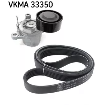 Jeu de courroies trapézoïdales à nervures SKF VKMA 33350