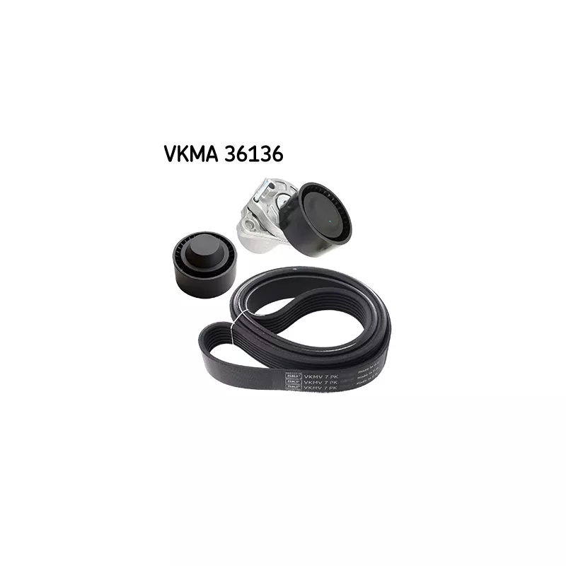 Jeu de courroies trapézoïdales à nervures SKF VKMA 36136