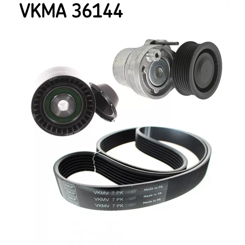 Jeu de courroies trapézoïdales à nervures SKF VKMA 36144