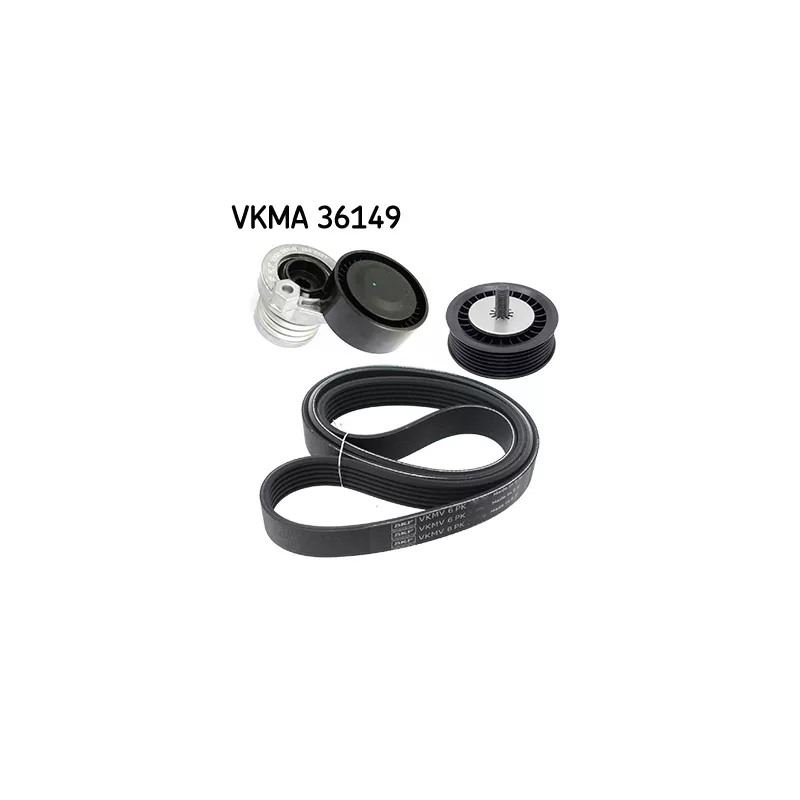 Jeu de courroies trapézoïdales à nervures SKF VKMA 36149