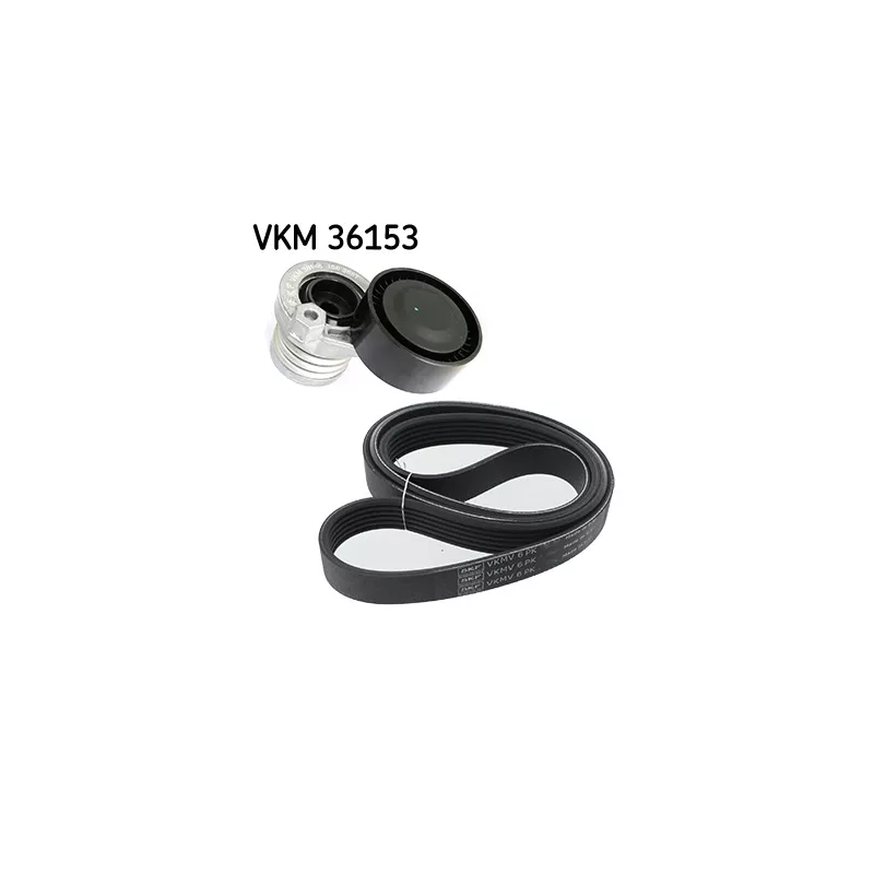Jeu de courroies trapézoïdales à nervures SKF VKMA 36153