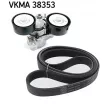 Jeu de courroies trapézoïdales à nervures SKF VKMA 38353 - Visuel 1
