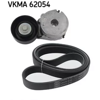 Jeu de courroies trapézoïdales à nervures SKF VKMA 62054