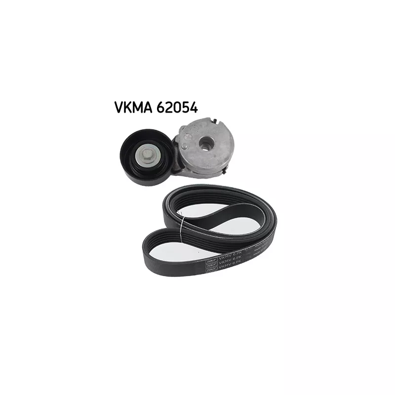 Jeu de courroies trapézoïdales à nervures SKF VKMA 62054