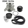 Pompe à eau+Jeu de courroie trapézoïdale à nervures SKF VKMC 36334 - Visuel 2