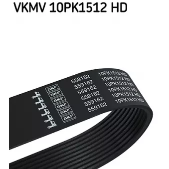 Courroie trapézoïdale à nervures SKF VKMV 10PK1512 HD