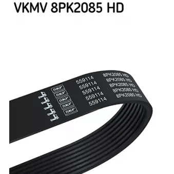 Courroie trapézoïdale à nervures SKF VKMV 8PK2085 HD
