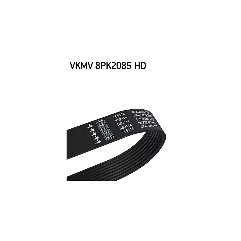 Courroie trapézoïdale à nervures SKF VKMV 8PK2085 HD
