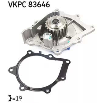 Pompe à eau SKF VKPC 83646