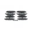 Jeu de 4 plaquettes de frein avant BOSCH 0 986 460 129 - Visuel 1