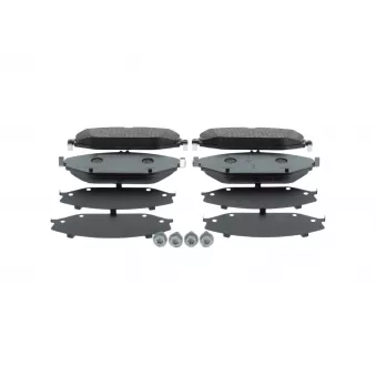 Jeu de 4 plaquettes de frein avant BOSCH 0 986 460 129