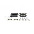 Jeu de 4 plaquettes de frein avant BOSCH 0 986 460 141 - Visuel 1